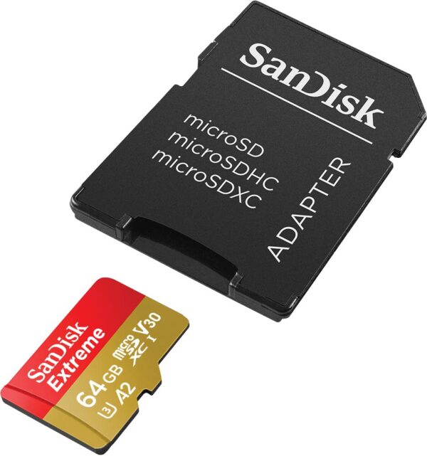 Genuine SanDisk 64GB Extreme micro SDXC Memory Card