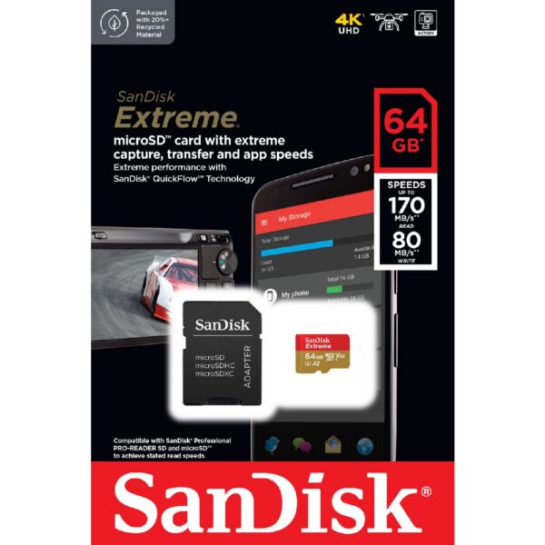 SDSQXAH064_C_sandisk_extreme_64gb_microsdxc_memory_card Genuine SanDisk 64GB Extreme micro SDXC Memory Card